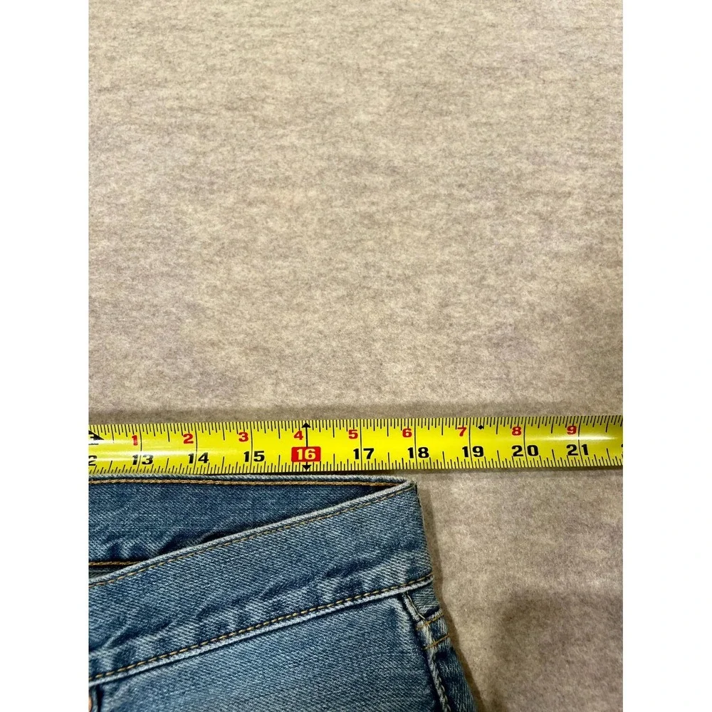 Levis 501 Original Fit Jeans Mens 36x30 Blue Denim Cotton Straight Leg High Rise